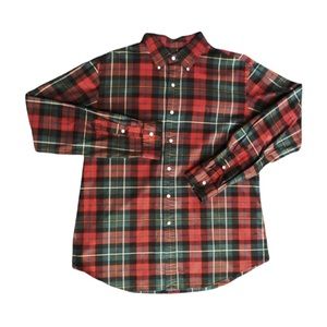 Ralph Lauren Button Down Plaid Long Sleeve Polo